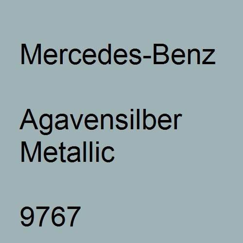 Mercedes-Benz, Agavensilber Metallic, 9767.